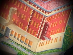 Custom Snow Globes White Stripes Hotel Yorba