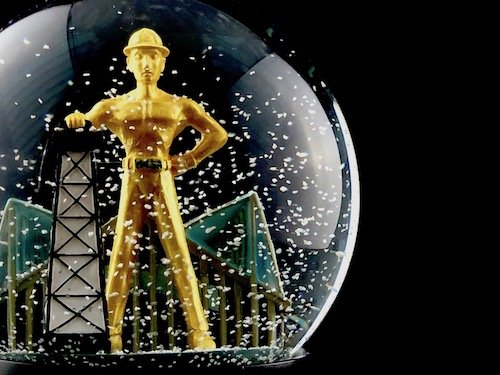 Tulsa Golden Driller Custom Snow Globes