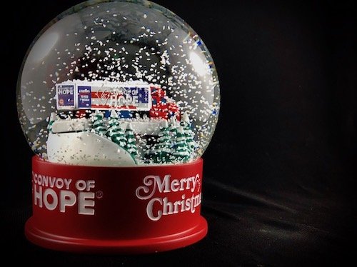 Convoy of Hope Custom Snow Globes