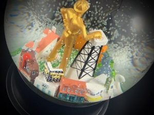 Custom Snow Globes Tulsa Ida Red Golden Driller