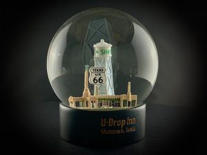 Custom Snow Globes Shamrock Texas U-Drop Inn