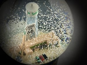 U Drop Inn Texas Custom Snow Globe