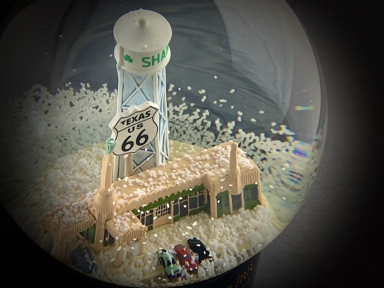 U Drop Inn Texas Custom Snow Globe