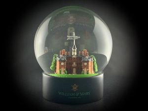 Custom Snow Globe Wren Building William and Mary