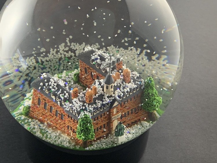 Custom Snow Globe Wren Building William and Mary