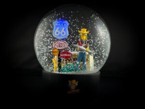 Buck Atoms Custom Snow Globes