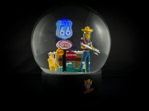 Buck Atoms Custom Snow Globes