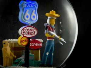 Buck Atoms Custom Snow Globes