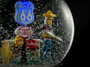 Buck Atoms Custom Snow Globes