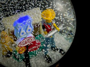 Buck Atoms Custom Snow Globes