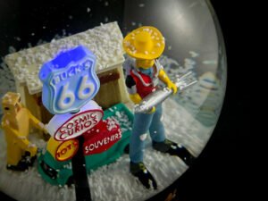 Buck Atoms Custom Snow Globes