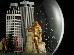 custom made musical snow globes