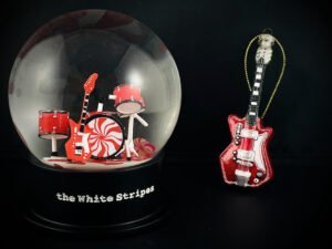 Third Man Records Guitar Custom Glass Ornaments
