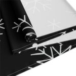 Snow Flakes Table Runner, Black - Image 4