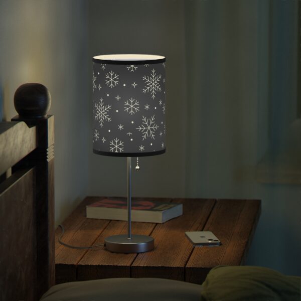 Snow Flake Lamp, Black, US|CA plug