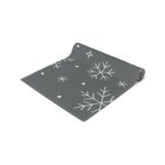 Snow Flakes Table Runner, Grey - Image 3