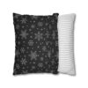 Snow Flake Faux Suede Cushion Cover - Image 16
