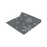 Snow Flakes Table Runner, Grey - Image 6