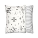 Snow Flake Faux Suede Cushion Cover - Image 16