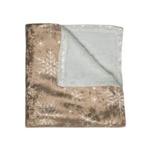 Crushed Velvet Throw | Queen's Gold