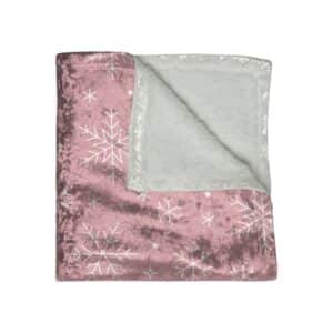 Crushed Velvet Throw | Nostalgic Rose