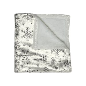 Crushed Velvet Throw | Snowfall